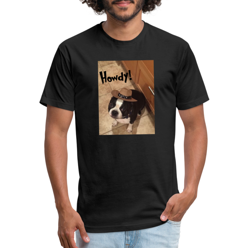 Howdy Dog T-Shirt by Next Level - black