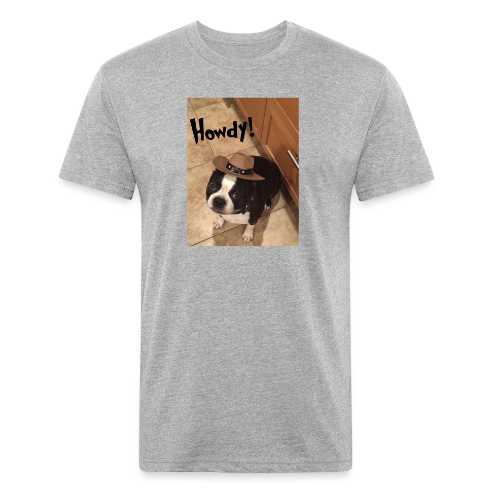 Howdy Dog T-Shirt by Next Level - heather gray