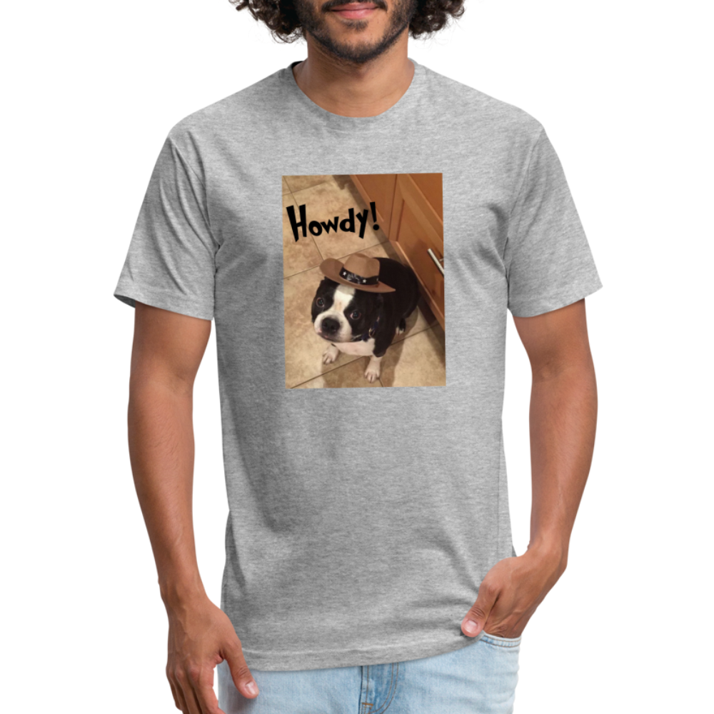 Howdy Dog T-Shirt by Next Level - heather gray