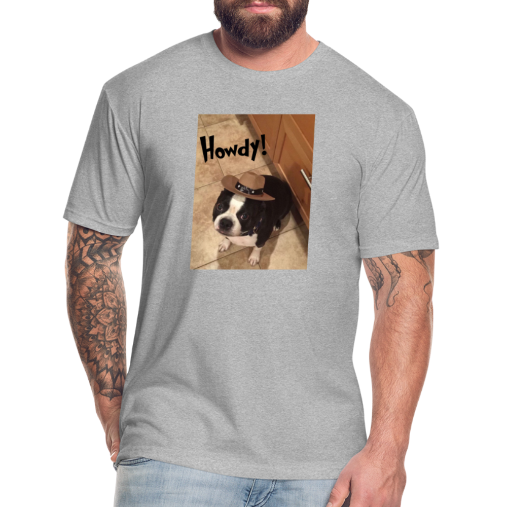 Howdy Dog T-Shirt by Next Level - heather gray