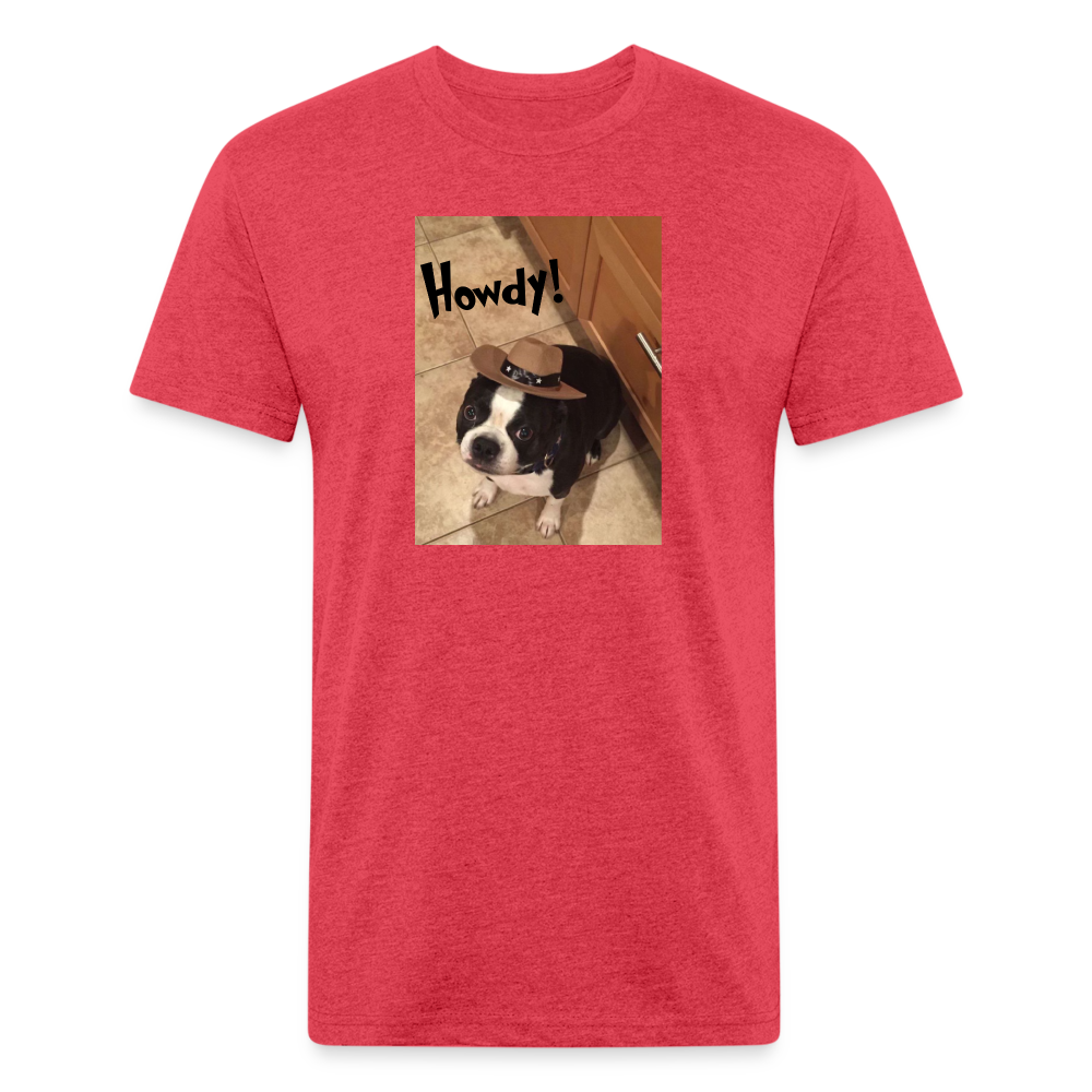 Howdy Dog T-Shirt by Next Level - heather red