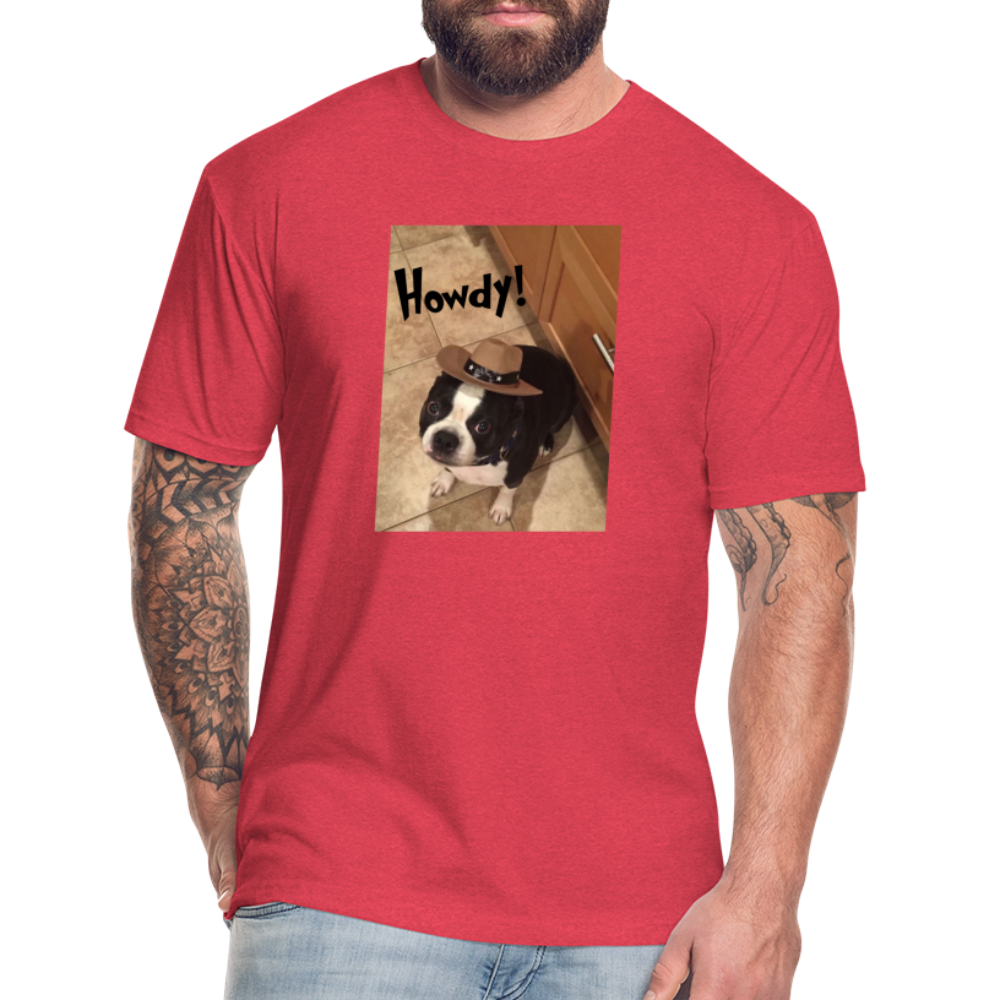 Howdy Dog T-Shirt by Next Level - heather red