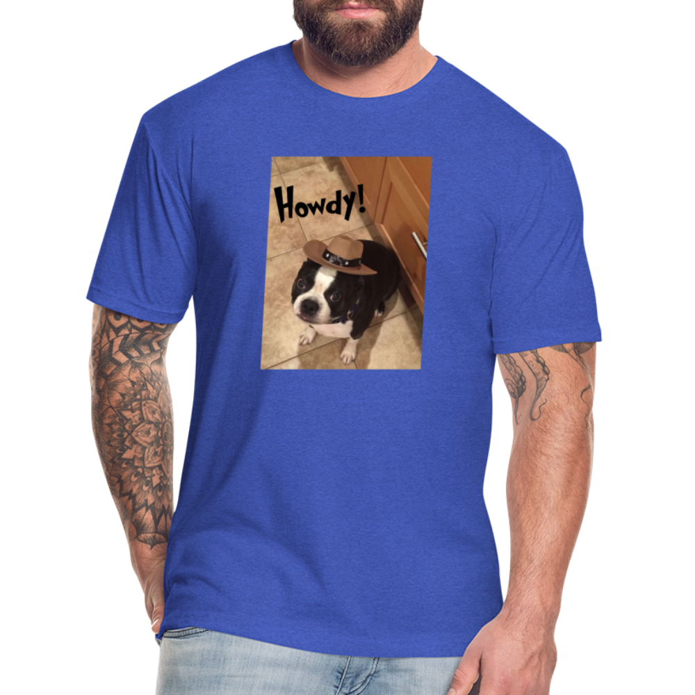 Howdy Dog T-Shirt by Next Level - heather royal