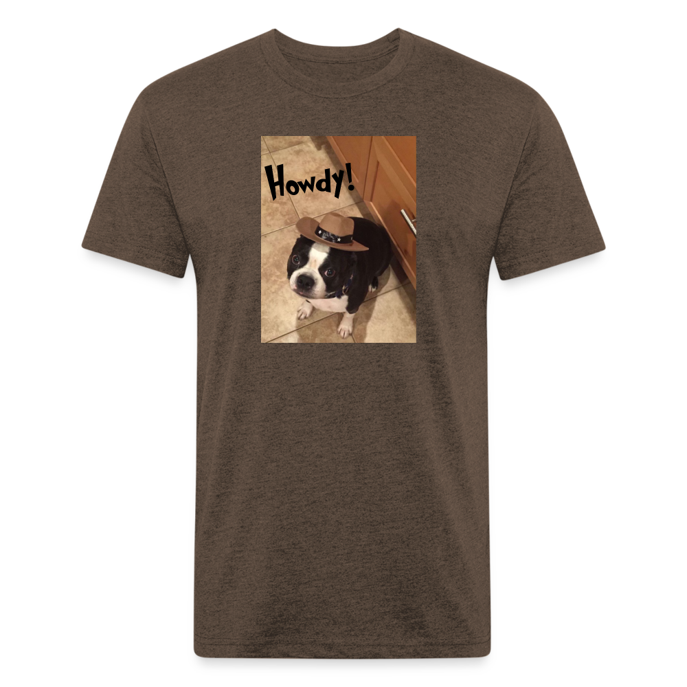 Howdy Dog T-Shirt by Next Level - heather espresso