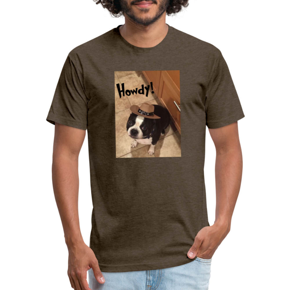 Howdy Dog T-Shirt by Next Level - heather espresso