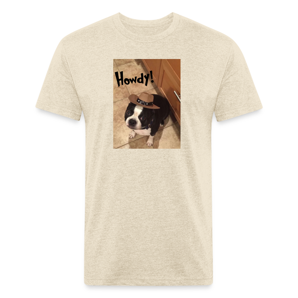 Howdy Dog T-Shirt by Next Level - heather cream