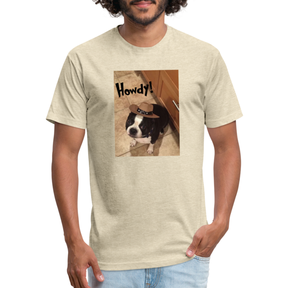 Howdy Dog T-Shirt by Next Level - heather cream