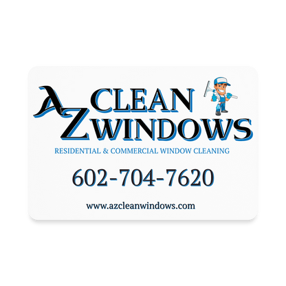 Az Clean Rectangle Magnet - white