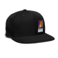 Suns Slant Grey Snapback Baseball Cap - black
