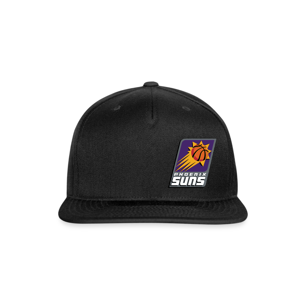 Suns Slant Grey Snapback Baseball Cap - black