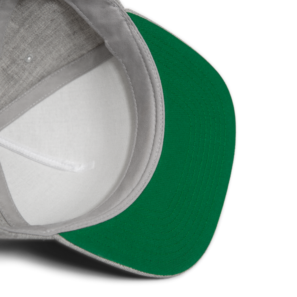 Suns Slant Grey Snapback Baseball Cap - heather gray