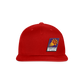 Suns Slant Grey Snapback Baseball Cap - red