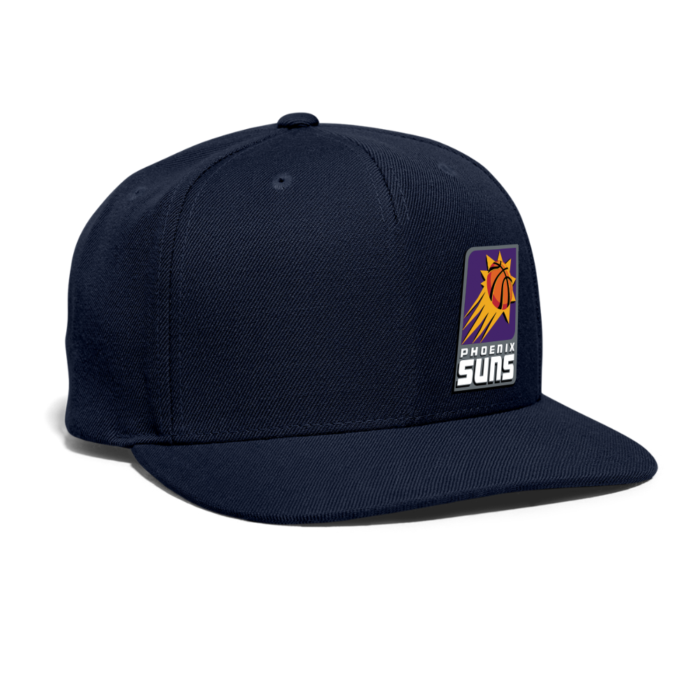 Suns Slant Grey Snapback Baseball Cap - navy
