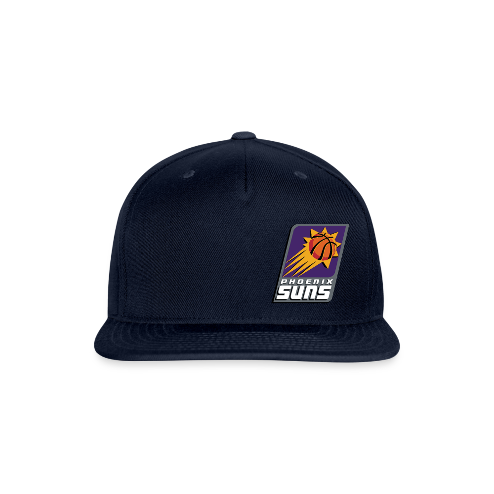 Suns Slant Grey Snapback Baseball Cap - navy