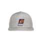 Suns Slant Center Grey Snapback Baseball Cap - heather gray