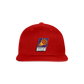 Suns Slant Center Grey Snapback Baseball Cap - red