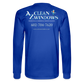 Az Clean Wht Letters Long Sleeve - royal blue
