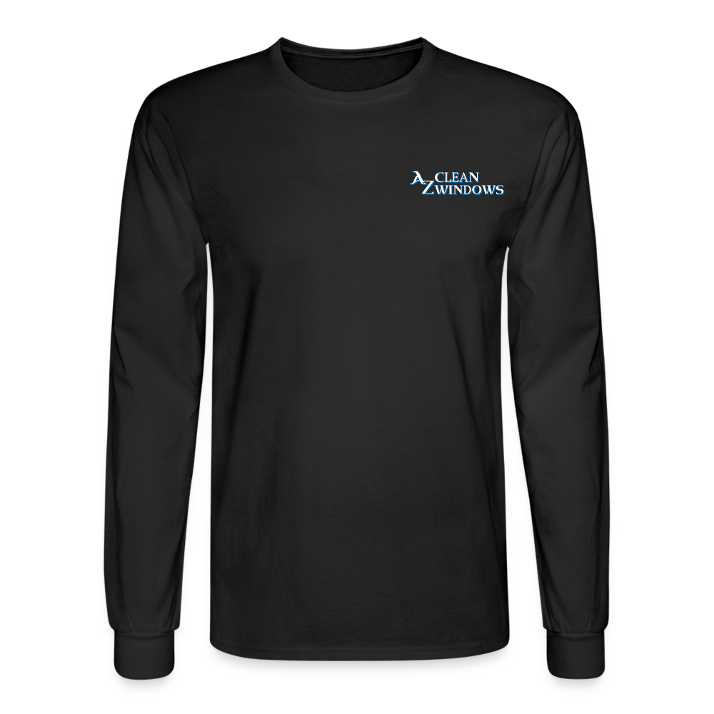Az Clean Wht Letters Long Sleeve - black