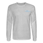 Az Clean Wht Letters Long Sleeve - heather gray