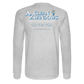 Az Clean Wht Letters Long Sleeve - heather gray