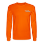 Az Clean Wht Letters Long Sleeve - orange