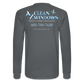 Az Clean Wht Letters Long Sleeve - charcoal