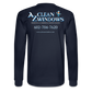 Az Clean Wht Letters Long Sleeve - navy