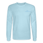 Az Clean Wht Letters Long Sleeve - powder blue