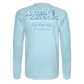 Az Clean Wht Letters Long Sleeve - powder blue