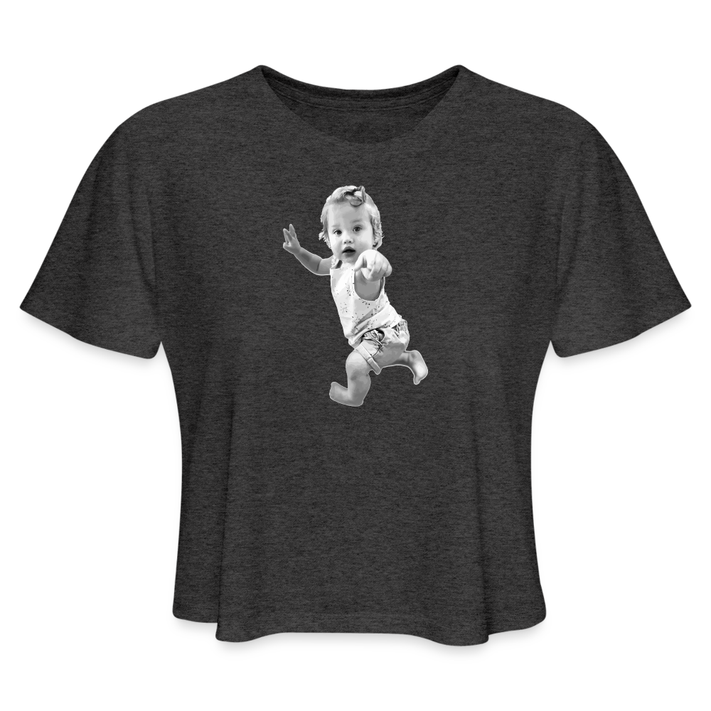 island Lesley Women's Cropped T-Shirt - deep heather
