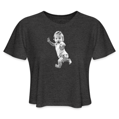 island Lesley Women's Cropped T-Shirt - deep heather