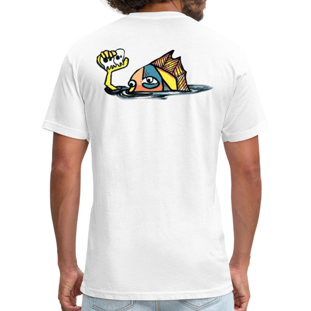 Peper Fish F/ Big Fish B T-Shirt by Next Level - white