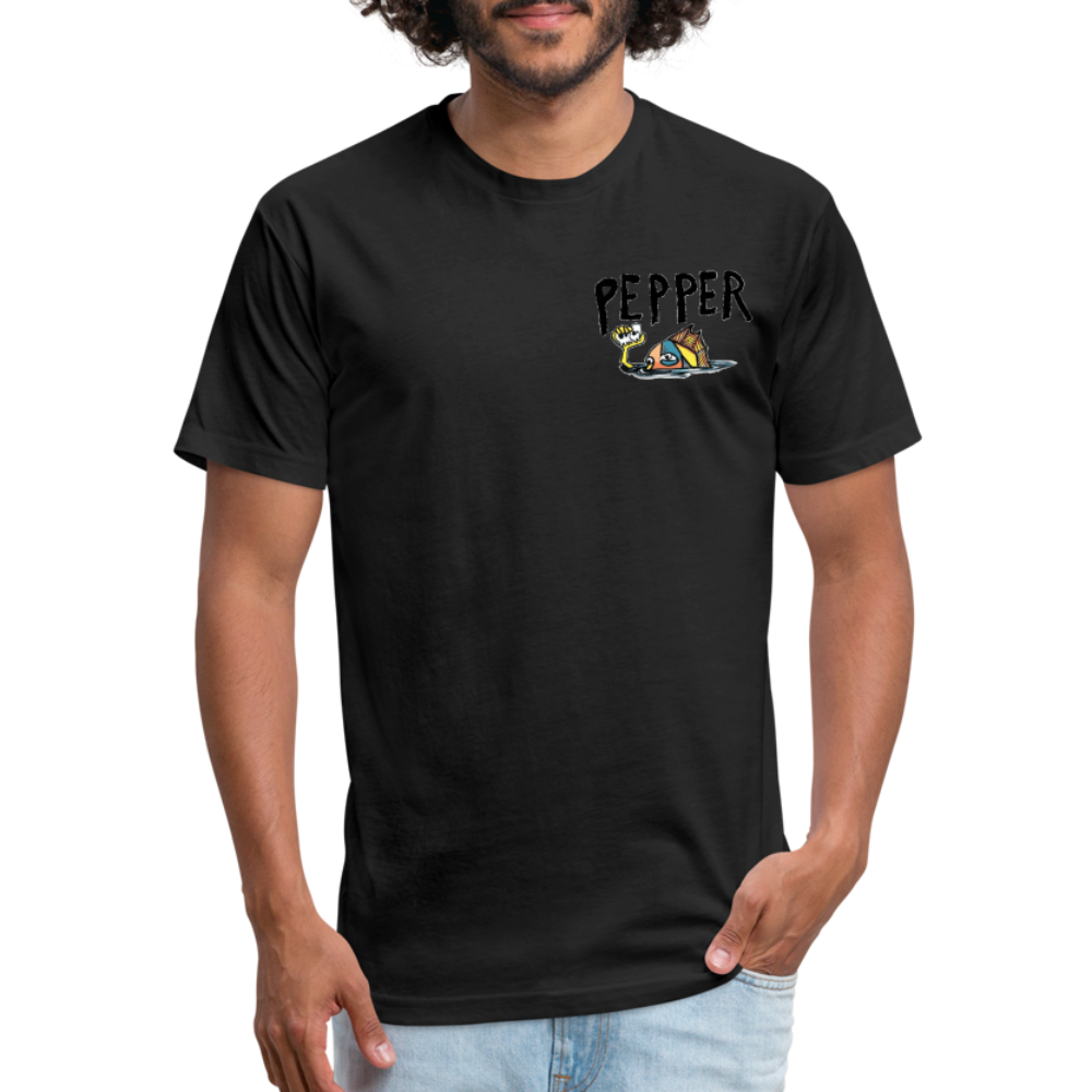 Peper Fish F/ Big Fish B T-Shirt by Next Level - black