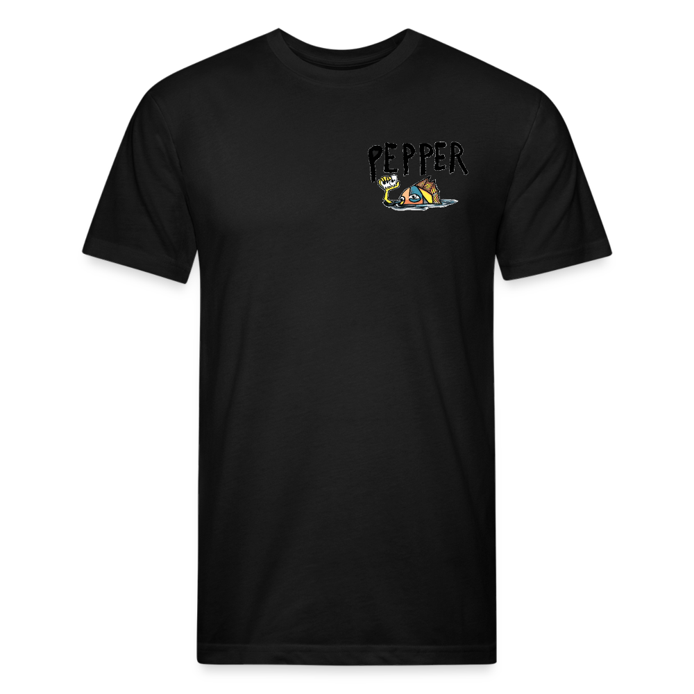Peper Fish F/ Big Fish B T-Shirt by Next Level - black