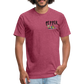 Peper Fish F/ Big Fish B T-Shirt by Next Level - heather burgundy