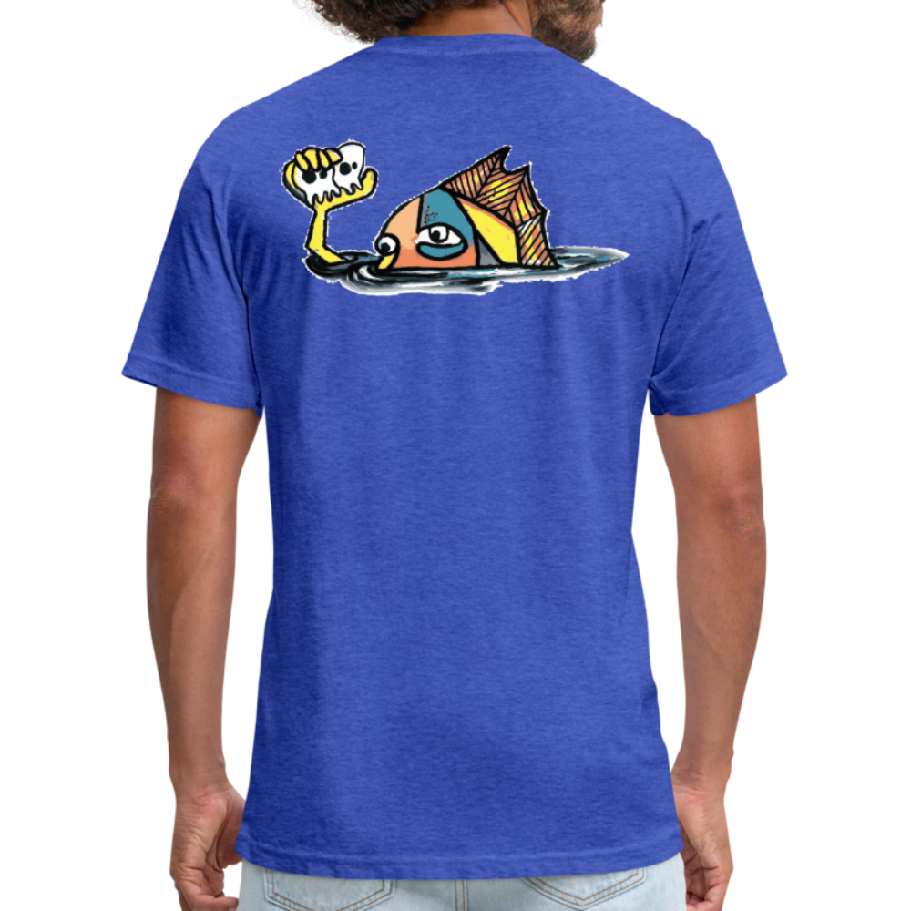 Peper Fish F/ Big Fish B T-Shirt by Next Level - heather royal