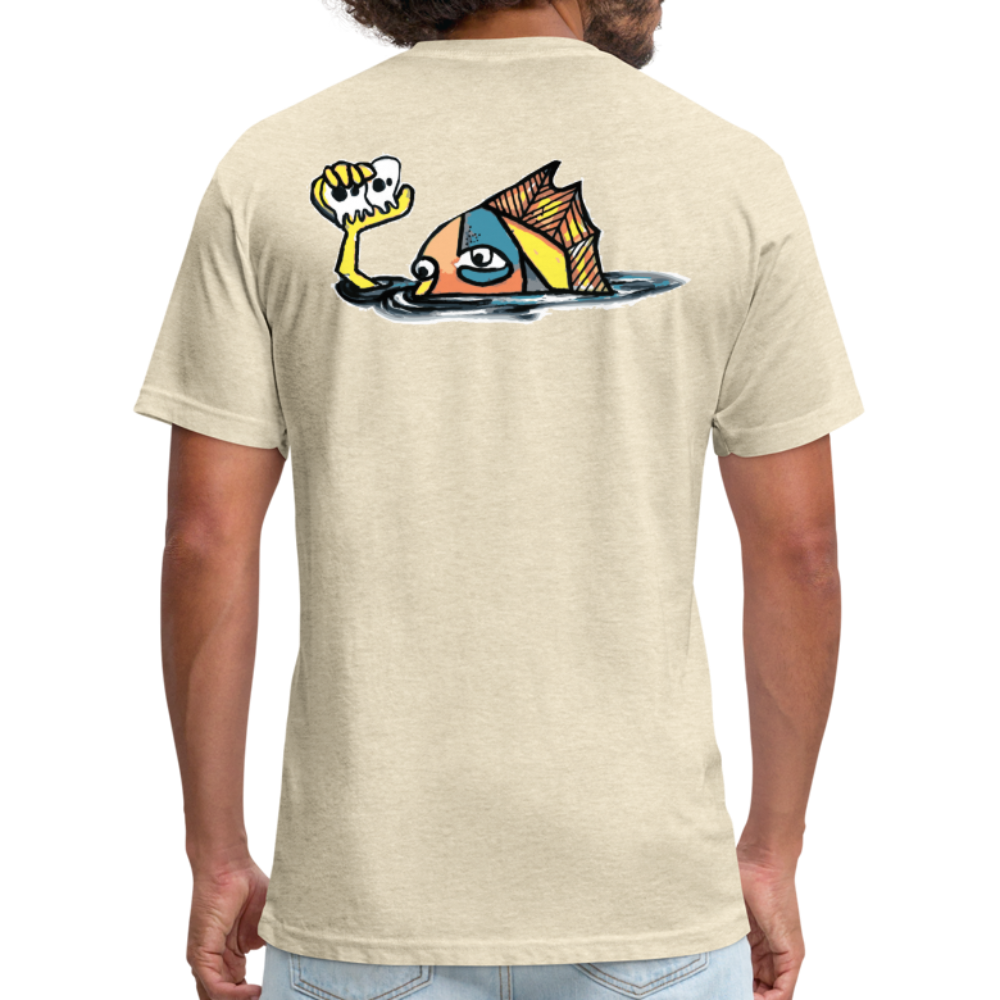 Peper Fish F/ Big Fish B T-Shirt by Next Level - heather cream