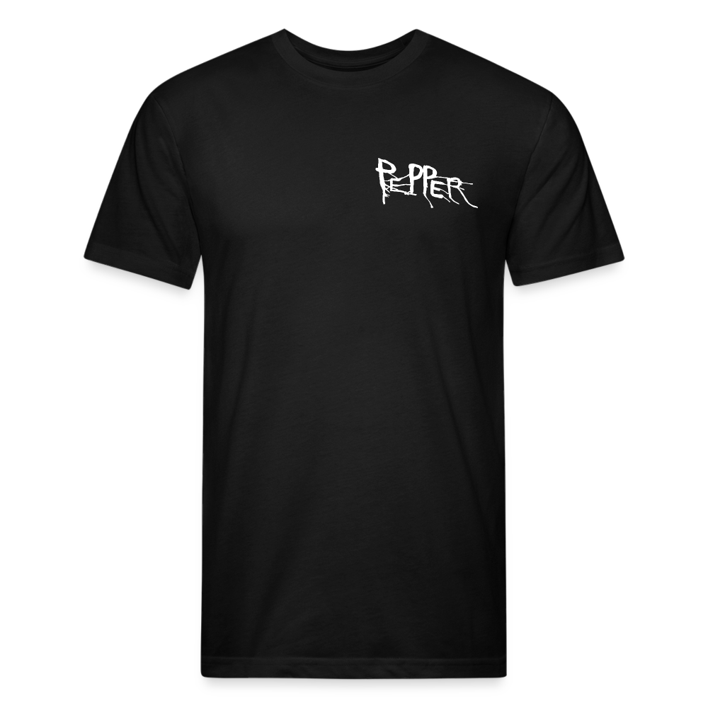 Peper Drip F/ Fish B T-Shirt by Next Level - black