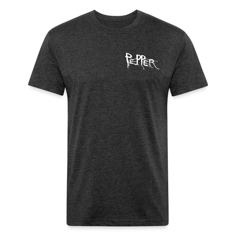 Peper Drip F/ Fish B T-Shirt by Next Level - heather black