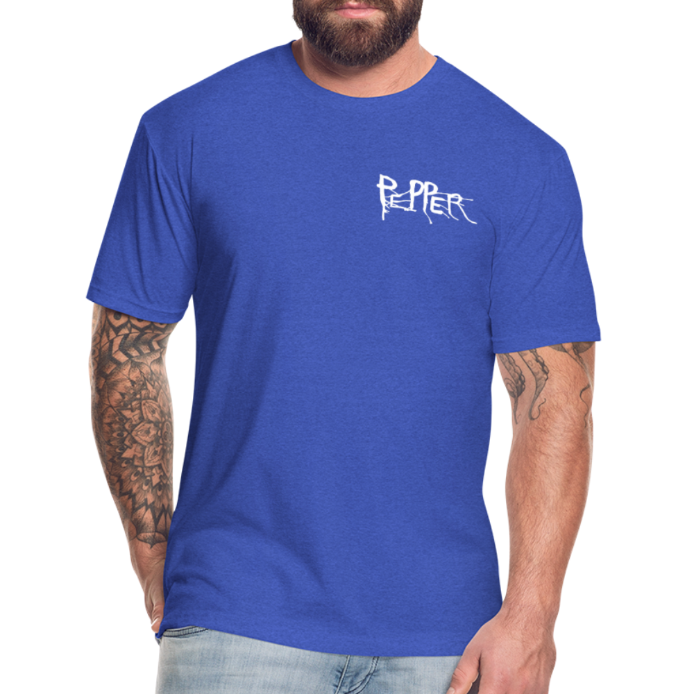 Peper Drip F/ Fish B T-Shirt by Next Level - heather royal