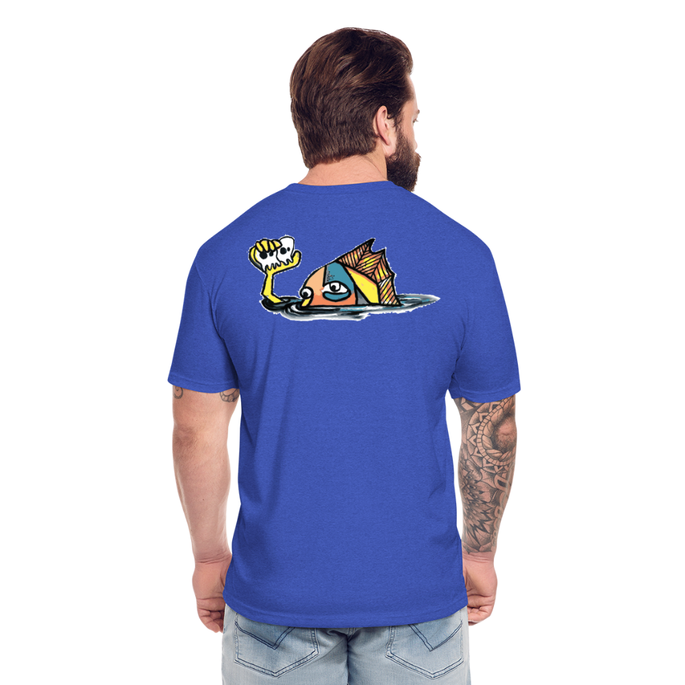 Peper Drip F/ Fish B T-Shirt by Next Level - heather royal