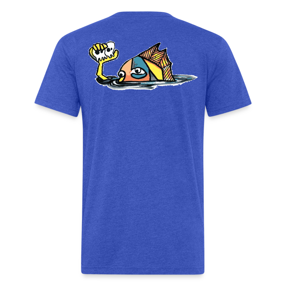 Peper Drip F/ Fish B T-Shirt by Next Level - heather royal