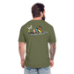 Peper Drip F/ Fish B T-Shirt by Next Level - heather military green