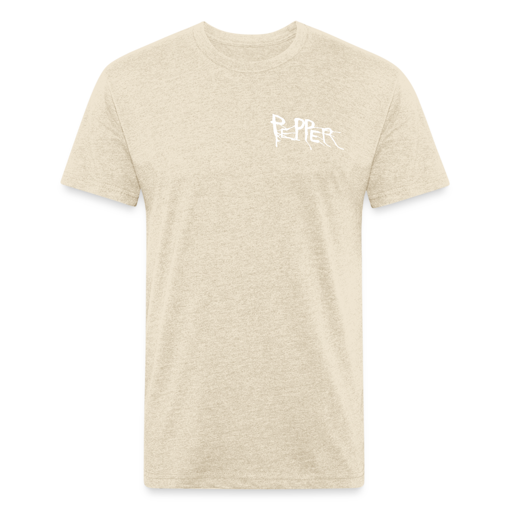 Peper Drip F/ Fish B T-Shirt by Next Level - heather cream