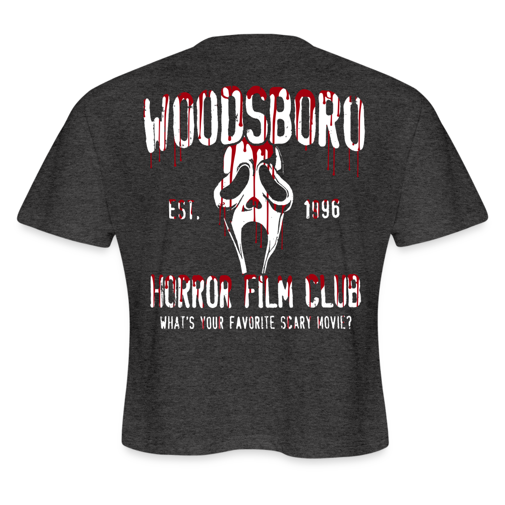 Woodsboro Women's Cropped T-Shirt - deep heather