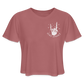 Woodsboro Women's Cropped T-Shirt - mauve