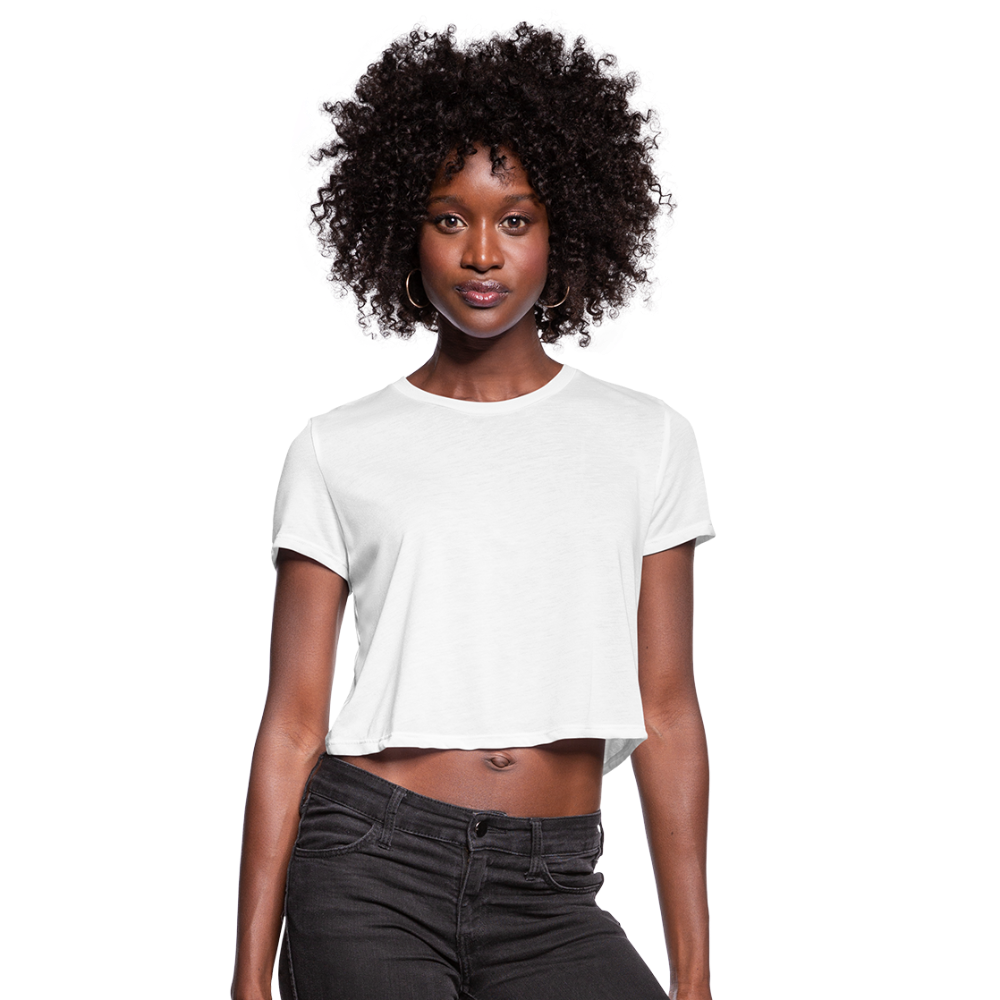 Woodsboro Black Bk Women's Cropped T-Shirt - white