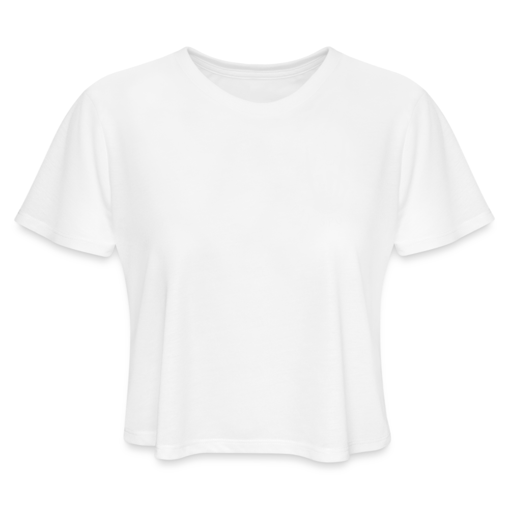 Woodsboro Black Bk Women's Cropped T-Shirt - white