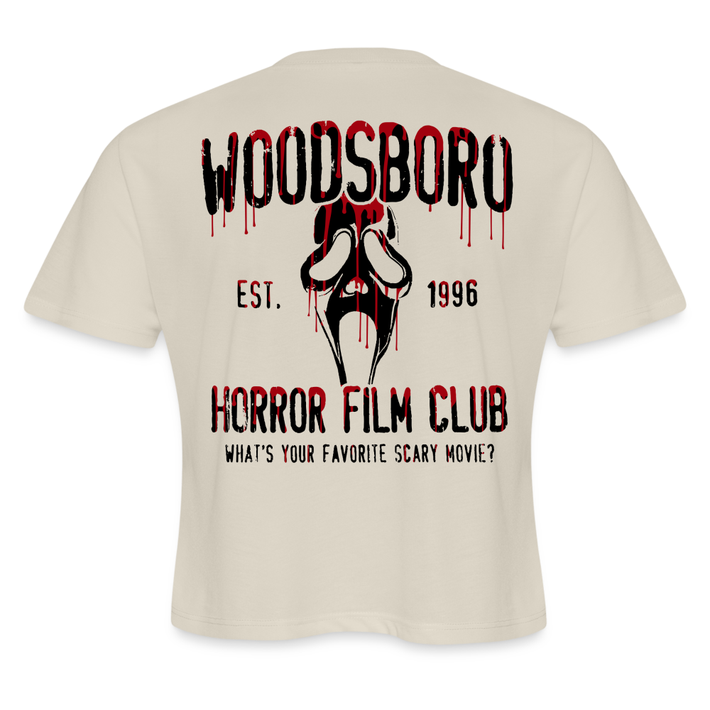 Woodsboro Black Bk Women's Cropped T-Shirt - dust