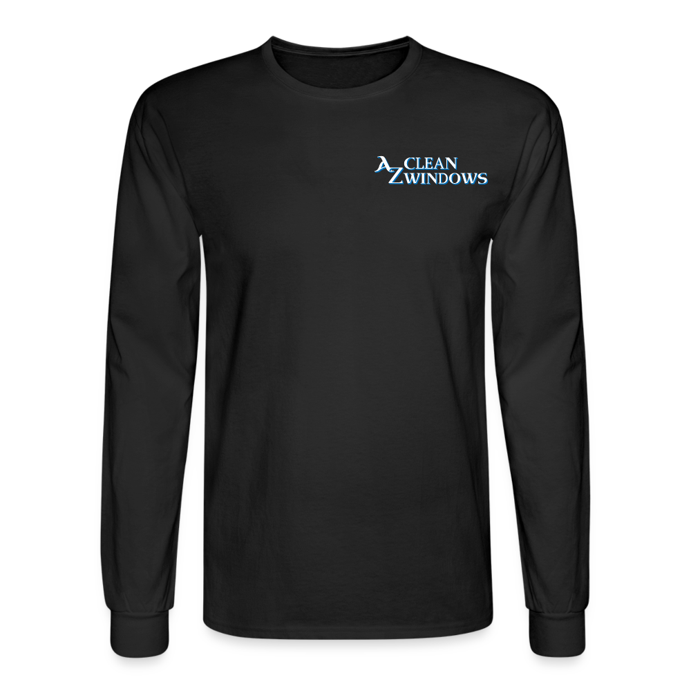Az Flat Men's Long Sleeve T-Shirt - black